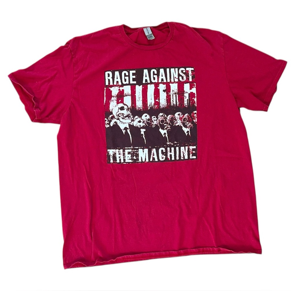 Rage Against The Machine T-shirt Burgundy 2XL XXL Protest Politics Rock Grunge